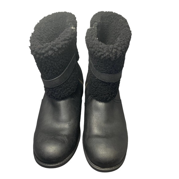 UGG Women Blayre II Shearling Genuine Cuff Suede Boots 1008220 - Black sz. 9.5 - Picture 3 of 14